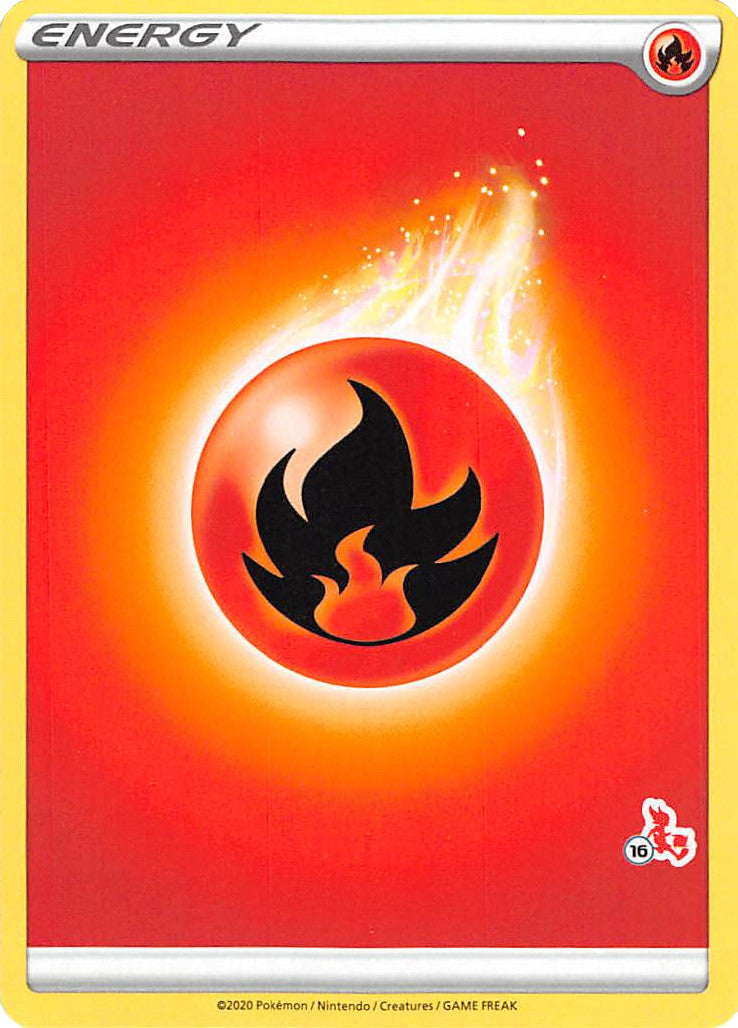 Fire Energy (Cinderace Stamp #16) [Battle Academy 2022] | Jomio and Rueliete's Cards and Comics