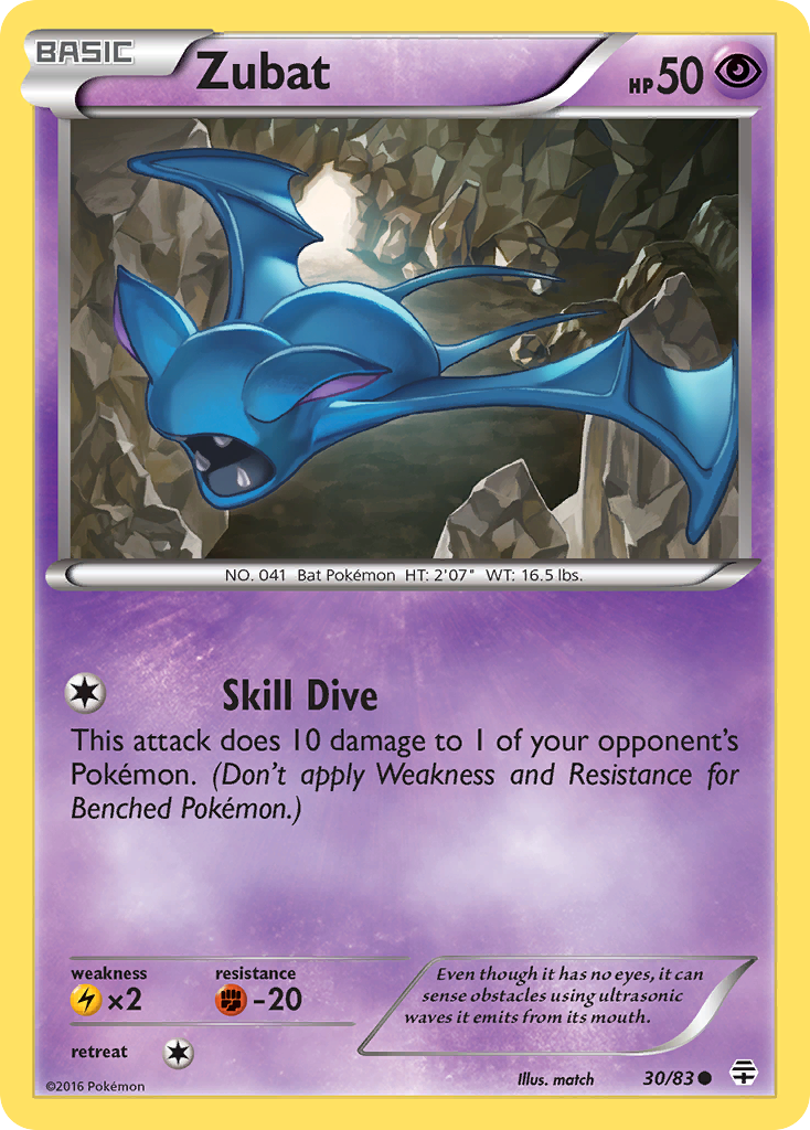 Zubat (30/83) [XY: Generations] | Jomio and Rueliete's Cards and Comics