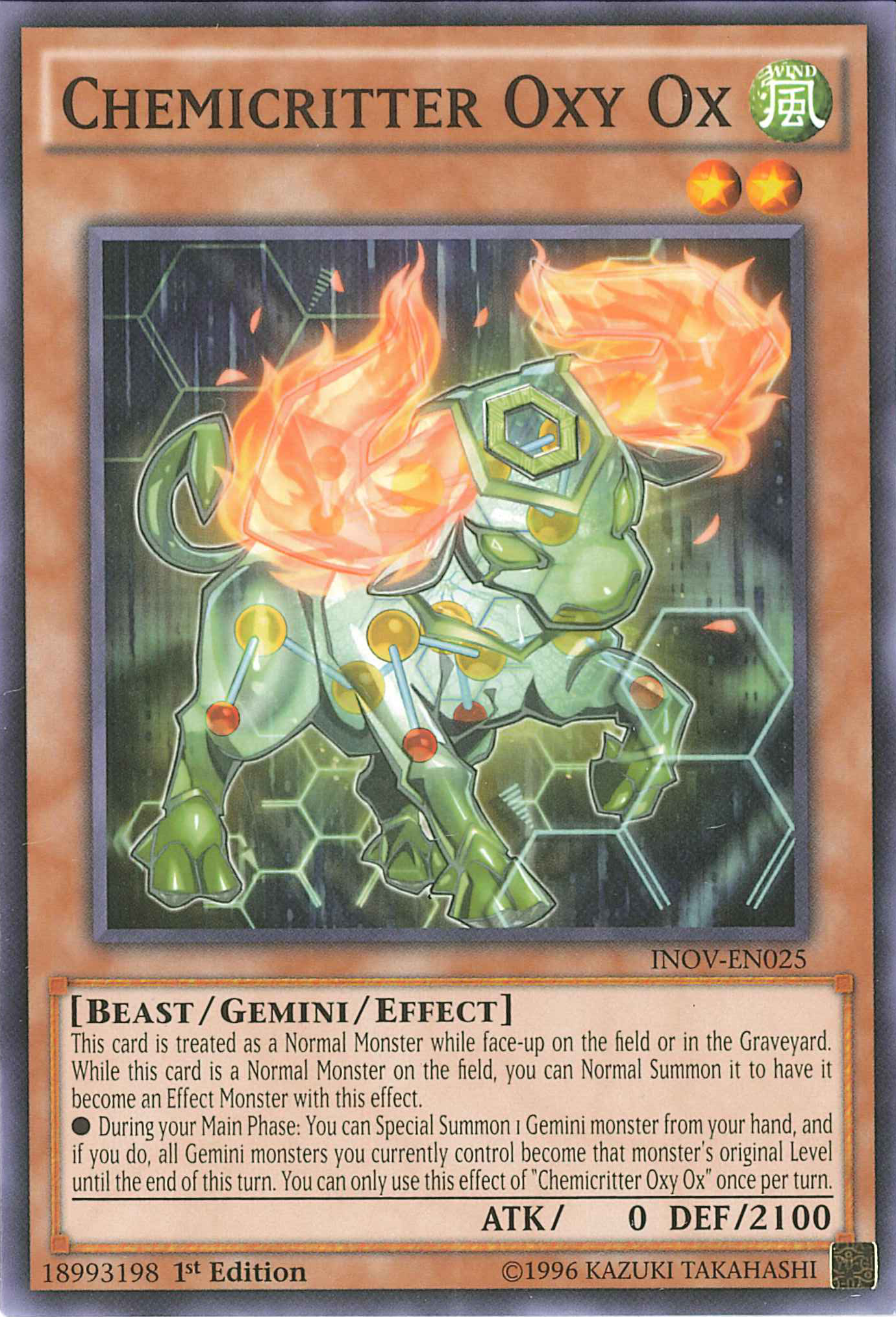 Chemicritter Oxy Ox [INOV-EN025] Common | Jomio and Rueliete's Cards and Comics