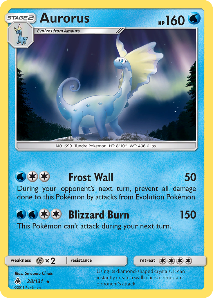 Aurorus (28/131) [Sun & Moon: Forbidden Light] | Jomio and Rueliete's Cards and Comics
