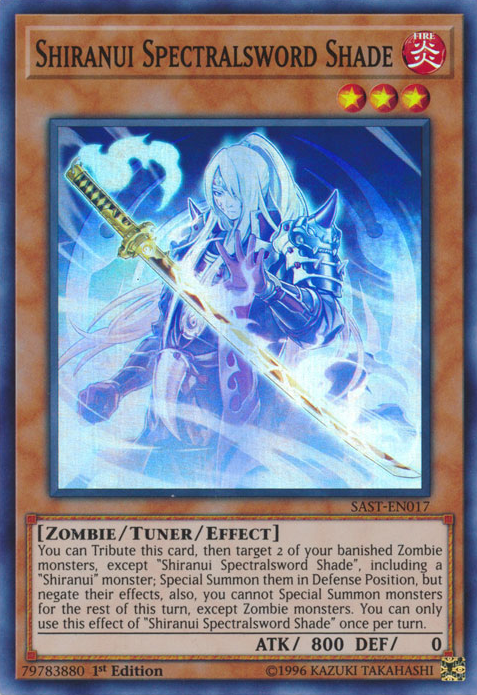 Shiranui Spectralsword Shade [SAST-EN017] Super Rare | Jomio and Rueliete's Cards and Comics
