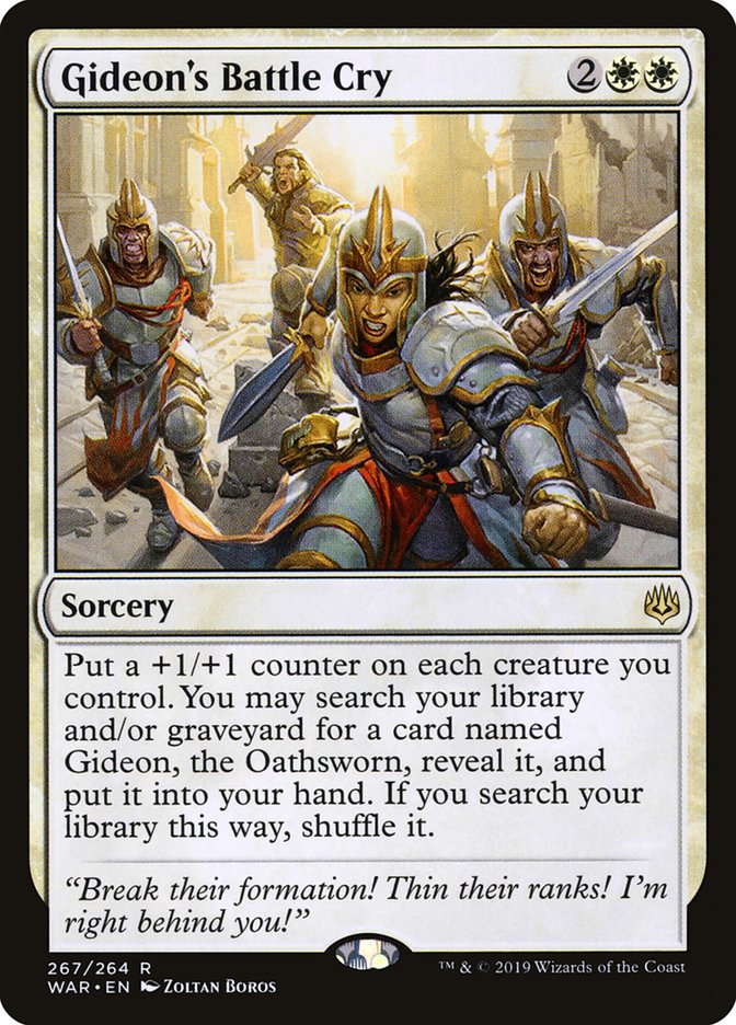Gideon's Battle Cry [War of the Spark] | Jomio and Rueliete's Cards and Comics