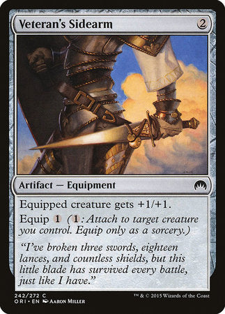 Veteran's Sidearm [Magic Origins] | Jomio and Rueliete's Cards and Comics