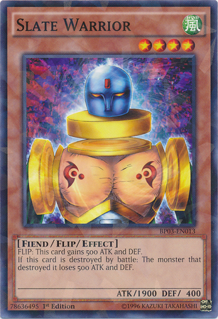 Slate Warrior (Shatterfoil) [BP03-EN013] Rare | Jomio and Rueliete's Cards and Comics