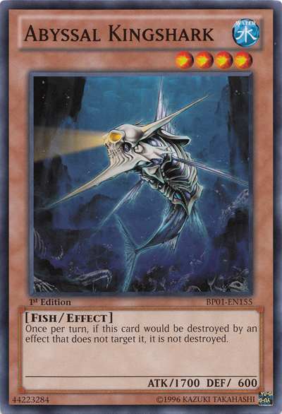Abyssal Kingshark [BP01-EN155] Common | Jomio and Rueliete's Cards and Comics