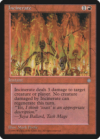 Incinerate [Ice Age] | Jomio and Rueliete's Cards and Comics