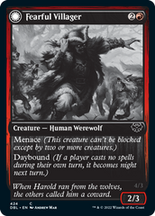 Fearful Villager // Fearsome Werewolf [Innistrad: Double Feature] | Jomio and Rueliete's Cards and Comics