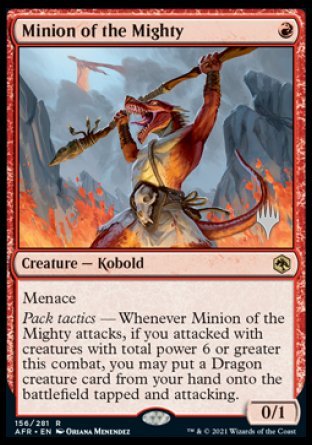 Minion of the Mighty (Promo Pack) [Dungeons & Dragons: Adventures in the Forgotten Realms Promos] | Jomio and Rueliete's Cards and Comics