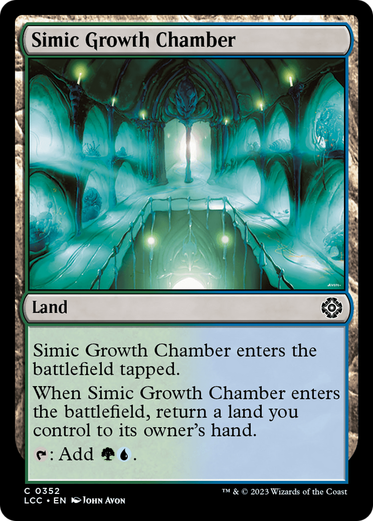 Simic Growth Chamber [The Lost Caverns of Ixalan Commander] | Jomio and Rueliete's Cards and Comics