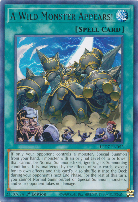 A Wild Monster Appears! [LED7-EN052] Rare | Jomio and Rueliete's Cards and Comics