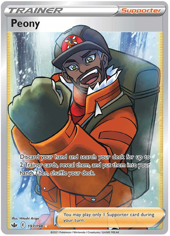 Peony (197/198) [Sword & Shield: Chilling Reign] | Jomio and Rueliete's Cards and Comics