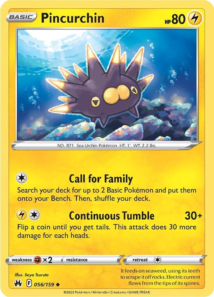 Pincurchin (056/159) [Sword & Shield: Crown Zenith] | Jomio and Rueliete's Cards and Comics