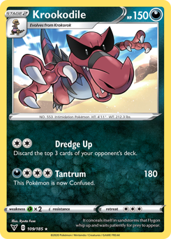 Krookodile (109/185) [Sword & Shield: Vivid Voltage] | Jomio and Rueliete's Cards and Comics