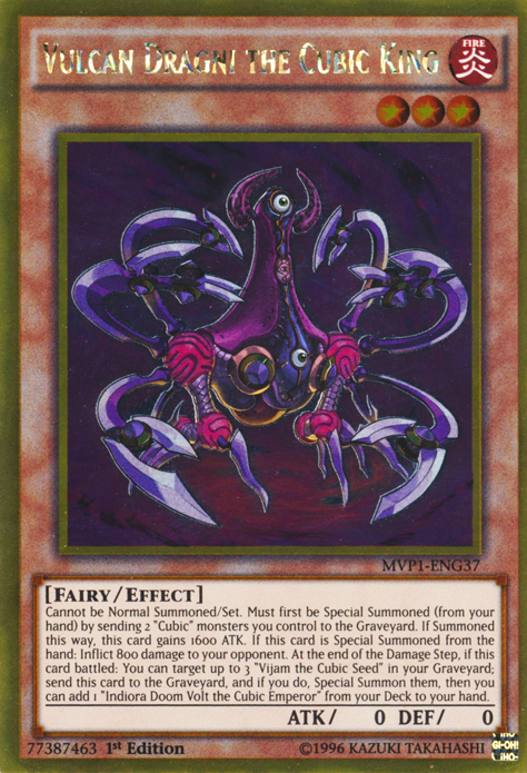 Vulcan Dragni the Cubic King [MVP1-ENG37] Gold Rare | Jomio and Rueliete's Cards and Comics