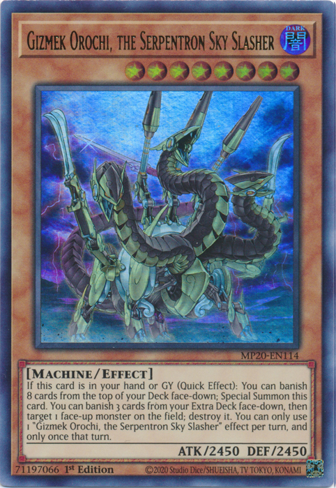 Gizmek Orochi, the Serpentron Sky Slasher [MP20-EN114] Ultra Rare | Jomio and Rueliete's Cards and Comics