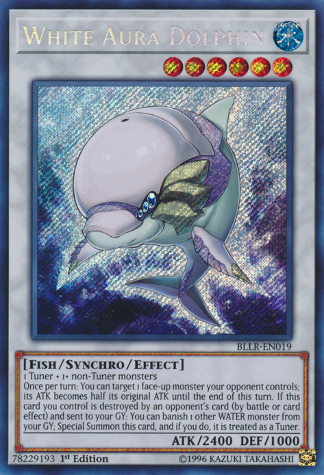 White Aura Dolphin [BLLR-EN019] Secret Rare | Jomio and Rueliete's Cards and Comics