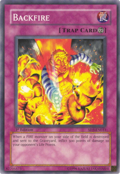 Backfire [SD3-EN031] Common | Jomio and Rueliete's Cards and Comics
