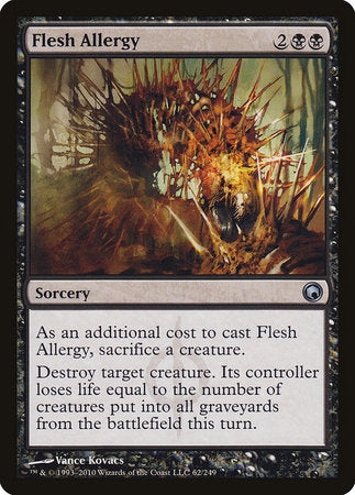 Flesh Allergy [Scars of Mirrodin] | Jomio and Rueliete's Cards and Comics