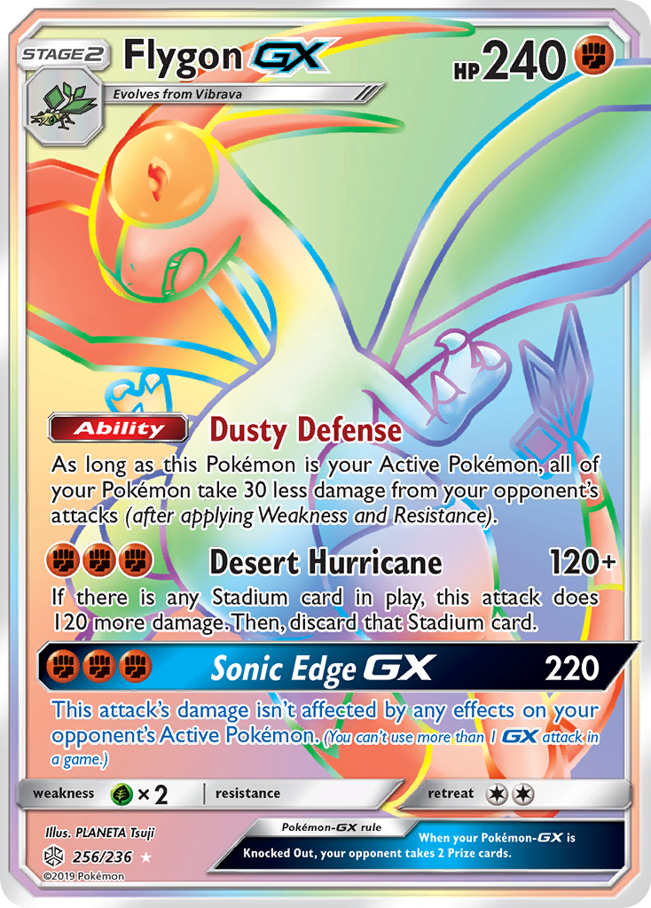 Flygon GX (256/236) [Sun & Moon: Cosmic Eclipse] | Jomio and Rueliete's Cards and Comics