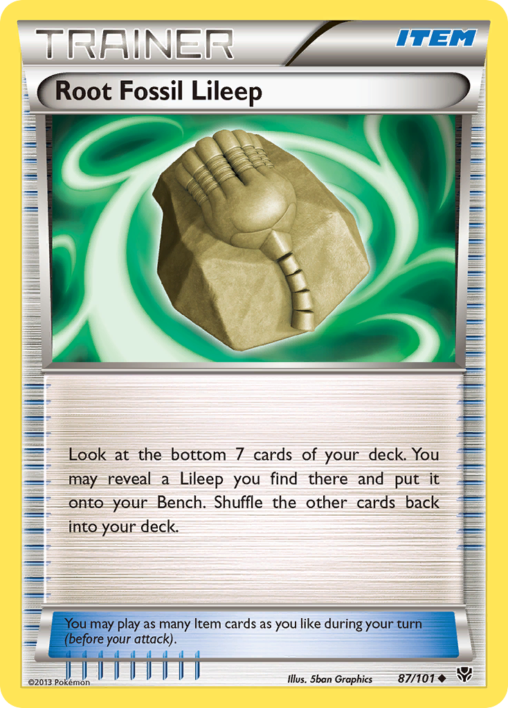 Root Fossil Lileep (87/101) [Black & White: Plasma Blast] | Jomio and Rueliete's Cards and Comics