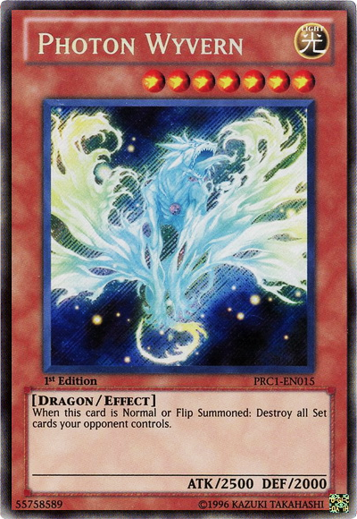 Photon Wyvern [PRC1-EN015] Secret Rare | Jomio and Rueliete's Cards and Comics