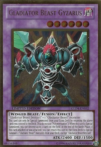 Gladiator Beast Gyzarus [GLD4-EN032] Gold Rare | Jomio and Rueliete's Cards and Comics