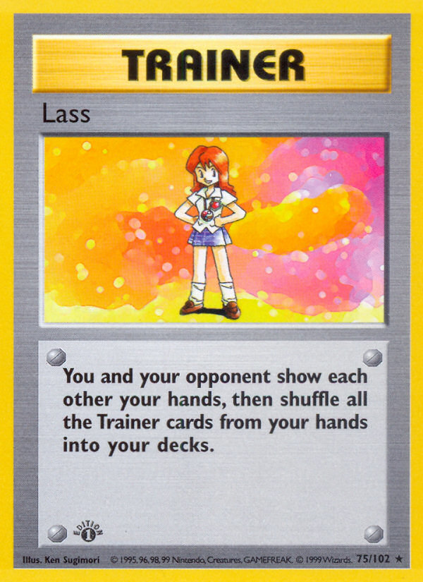 Lass (75/102) (Shadowless) [Base Set 1st Edition] | Jomio and Rueliete's Cards and Comics