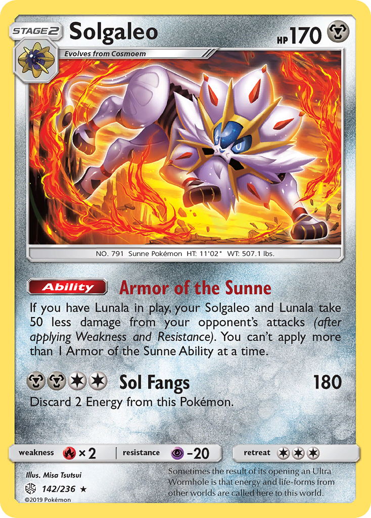 Solgaleo (142/236) [Sun & Moon: Cosmic Eclipse] | Jomio and Rueliete's Cards and Comics