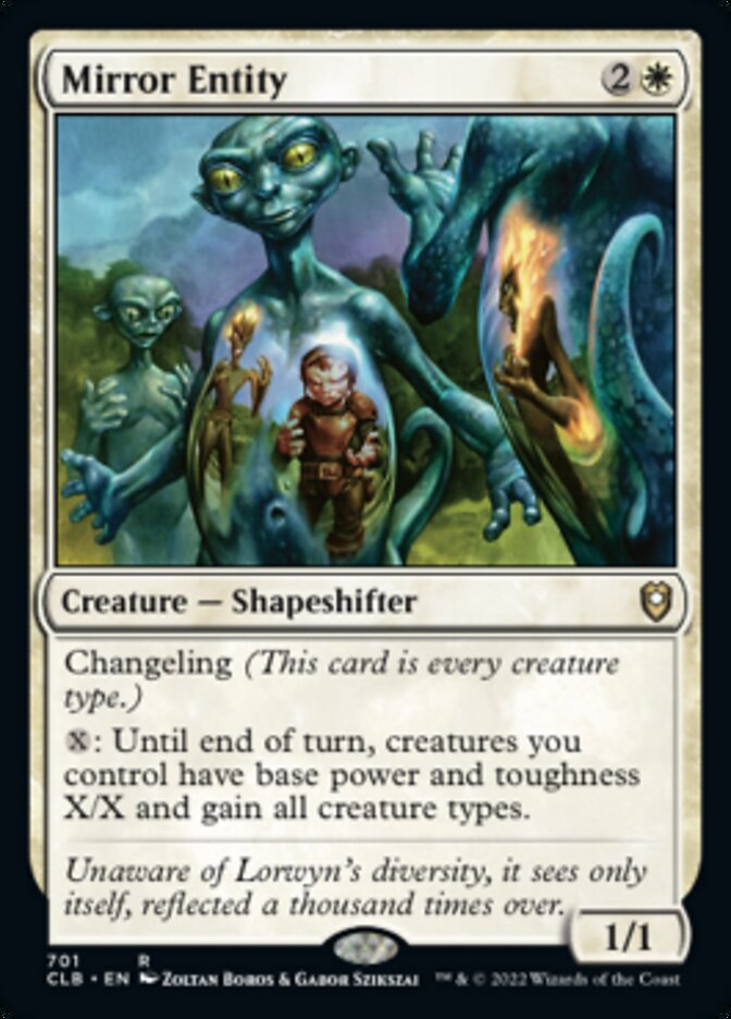 Mirror Entity [Commander Legends: Battle for Baldur's Gate] | Jomio and Rueliete's Cards and Comics