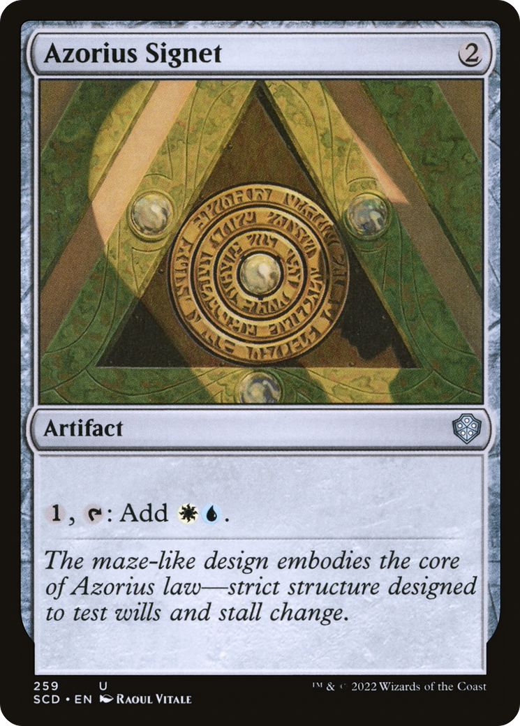 Azorius Signet [Starter Commander Decks] | Jomio and Rueliete's Cards and Comics