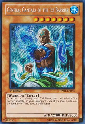 General Gantala of the Ice Barrier [HA04-EN054] Secret Rare | Jomio and Rueliete's Cards and Comics