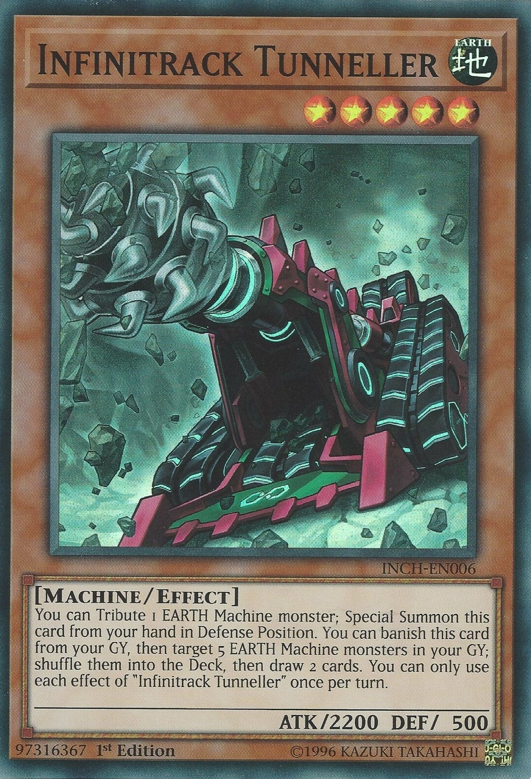 Infinitrack Tunneller [INCH-EN006] Super Rare | Jomio and Rueliete's Cards and Comics