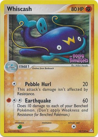Whiscash (55/110) (Stamped) [EX: Holon Phantoms] | Jomio and Rueliete's Cards and Comics