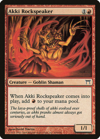Akki Rockspeaker [Champions of Kamigawa] | Jomio and Rueliete's Cards and Comics