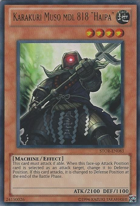 Karakuri Muso mdl 818 "Haipa" [STOR-EN083] Ultra Rare | Jomio and Rueliete's Cards and Comics