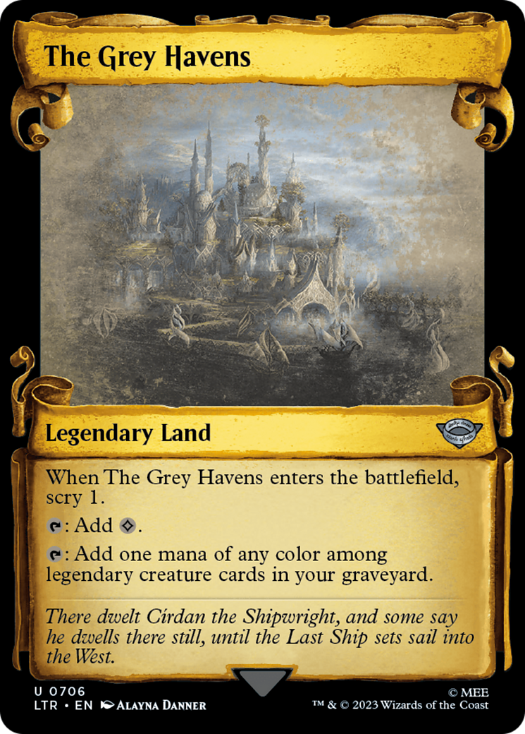 The Grey Havens [The Lord of the Rings: Tales of Middle-Earth Showcase Scrolls] | Jomio and Rueliete's Cards and Comics