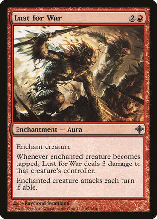 Lust for War [Rise of the Eldrazi] | Jomio and Rueliete's Cards and Comics