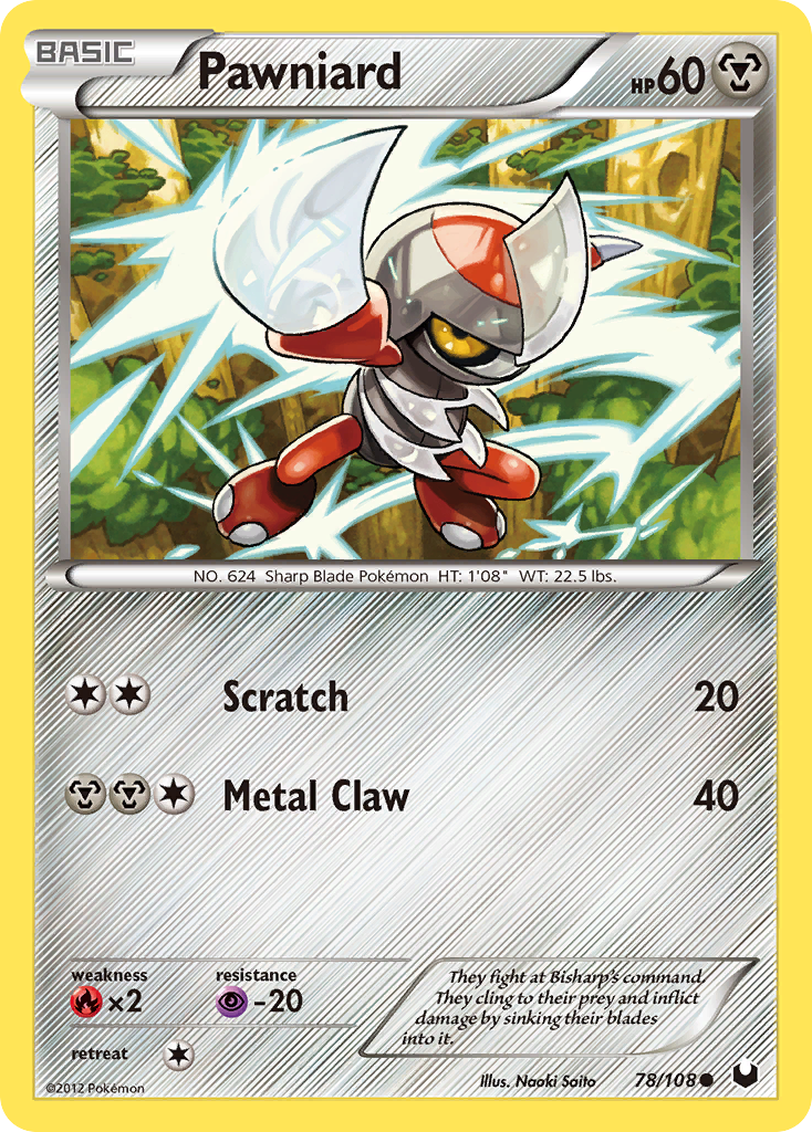 Pawniard (78/108) [Black & White: Dark Explorers] | Jomio and Rueliete's Cards and Comics