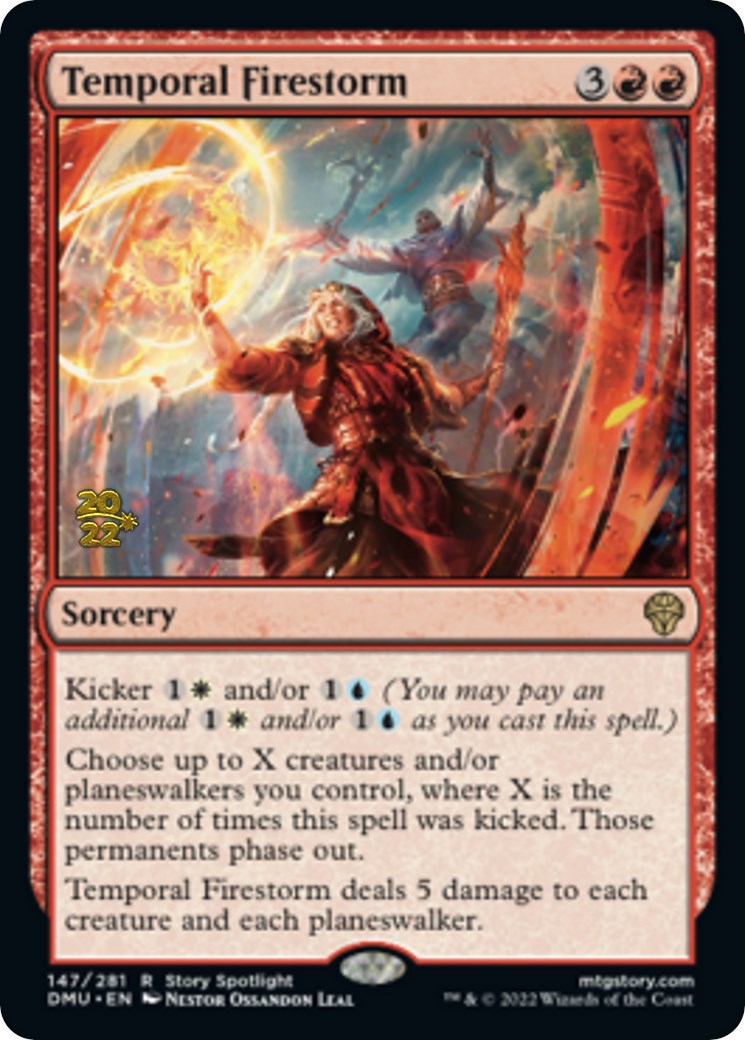 Temporal Firestorm [Dominaria United Prerelease Promos] | Jomio and Rueliete's Cards and Comics