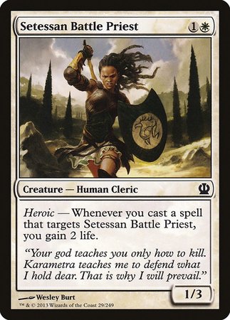 Setessan Battle Priest [Theros] | Jomio and Rueliete's Cards and Comics