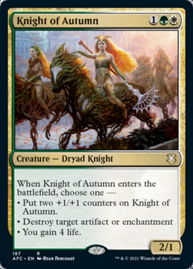 Knight of Autumn [Dungeons & Dragons: Adventures in the Forgotten Realms Commander] | Jomio and Rueliete's Cards and Comics