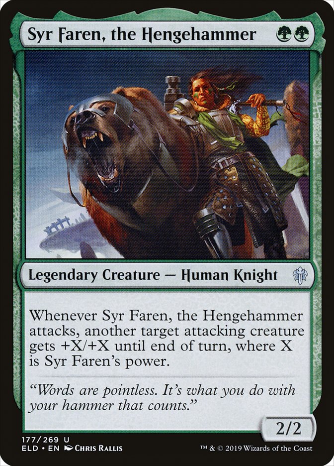 Syr Faren, the Hengehammer [Throne of Eldraine] | Jomio and Rueliete's Cards and Comics