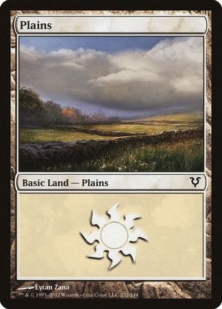 Plains (232) [Avacyn Restored] | Jomio and Rueliete's Cards and Comics