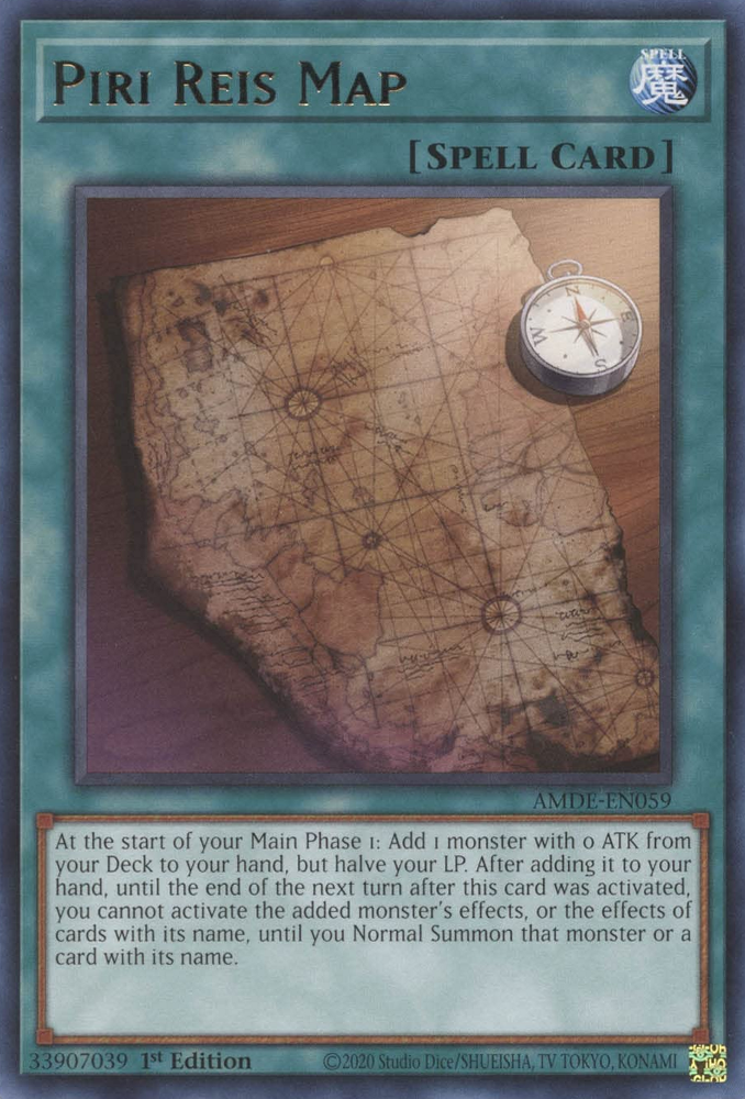 Piri Reis Map [AMDE-EN059] Rare | Jomio and Rueliete's Cards and Comics