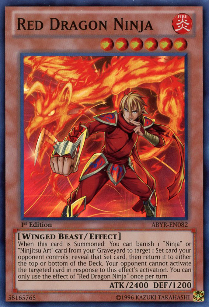 Red Dragon Ninja [ABYR-EN082] Super Rare | Jomio and Rueliete's Cards and Comics