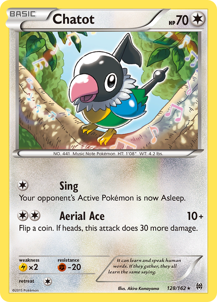 Chatot (128/162) [XY: BREAKthrough] | Jomio and Rueliete's Cards and Comics