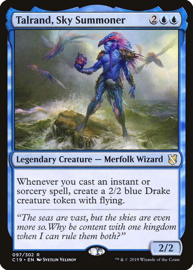 Talrand, Sky Summoner [Commander 2019] | Jomio and Rueliete's Cards and Comics