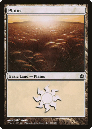 Plains (299) [Commander 2011] | Jomio and Rueliete's Cards and Comics