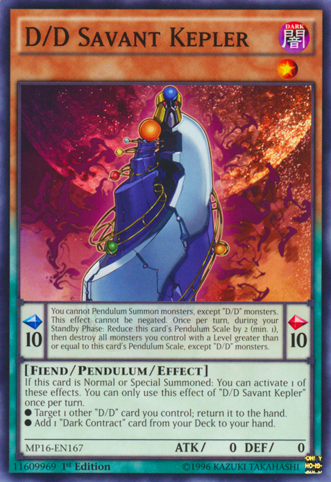 D/D Savant Kepler [MP16-EN167] Common | Jomio and Rueliete's Cards and Comics