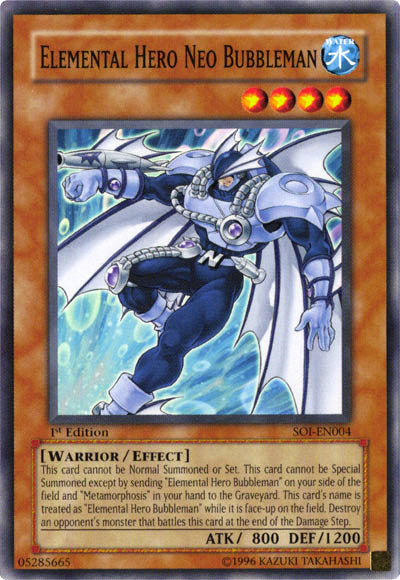 Elemental Hero Neo Bubbleman [SOI-EN004] Common | Jomio and Rueliete's Cards and Comics